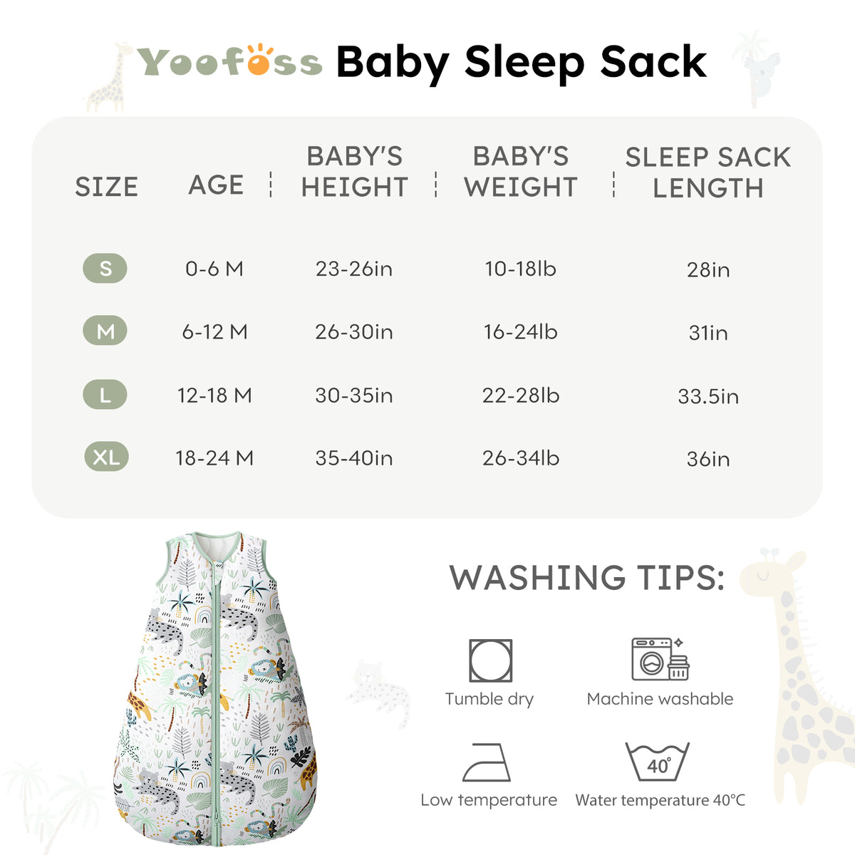  #Color_2.5 Tog-green Giraffe