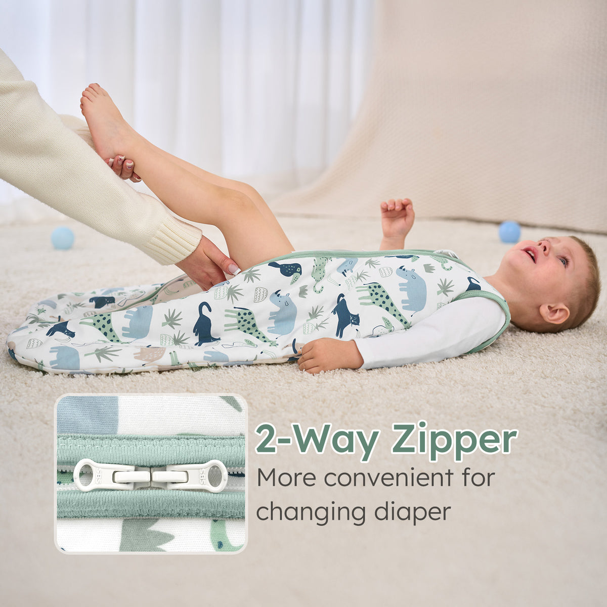 #Color_ 1.5 Tog-blue Green Zebra