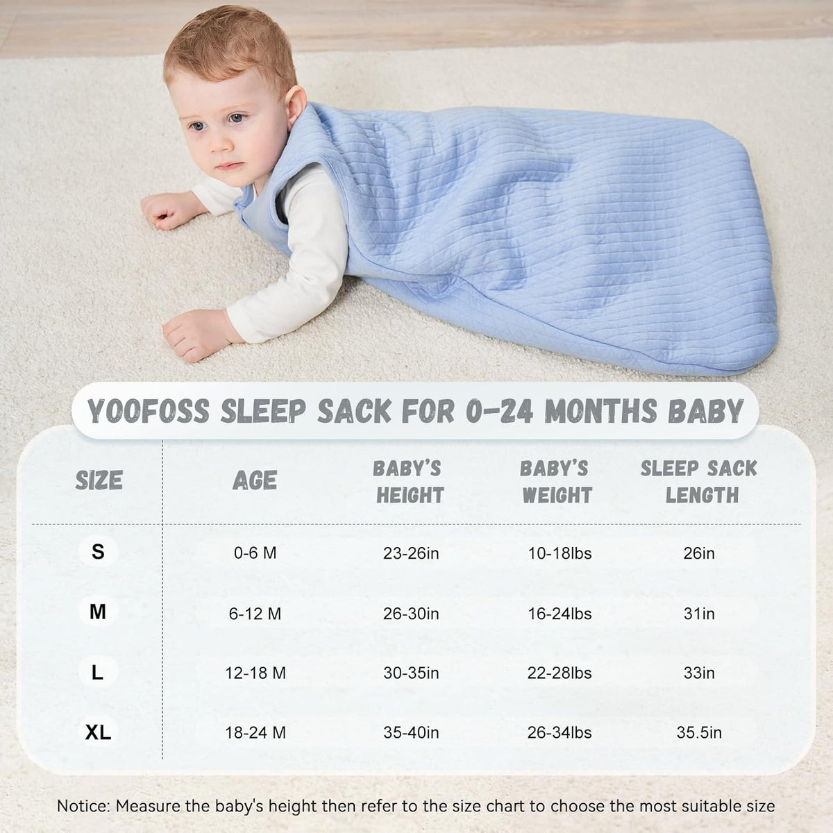Sleep Sack Blue in TOG 2.5