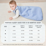 Yoofoss Baby Sleep Sack 18-24 Months TOG 2.5 Winter Baby Wearable Blanket, 100% Organic Cotton Infant Toddler Sleeping Sack 2-Way Zipper Warm Quilted Sleep Sack