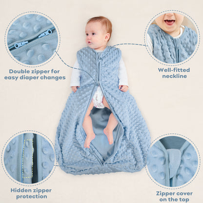 yoofoss winter baby sleep plush dots