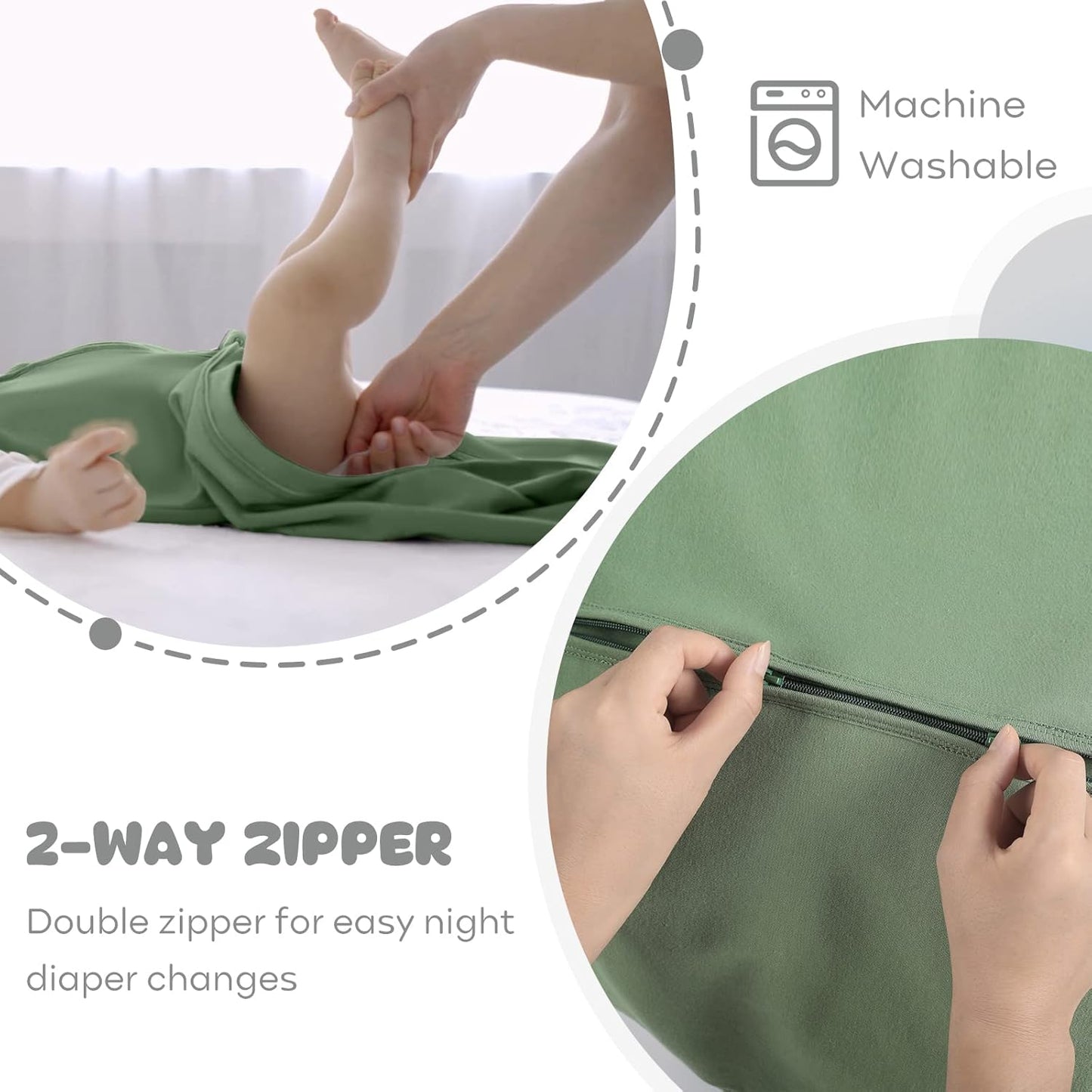 Sleep Sack Gray Fox, 3 Pack, 12-18 Months