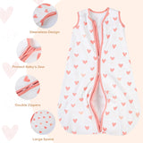 Yoofoss Baby Sleep Sack 0-6 Months Baby Wearable Blanket 100% Organic Cotton 2-Way Zipper Toddler Sleeping Sack, 3 Pack Soft Lightweight Sleep Sacks for Babies