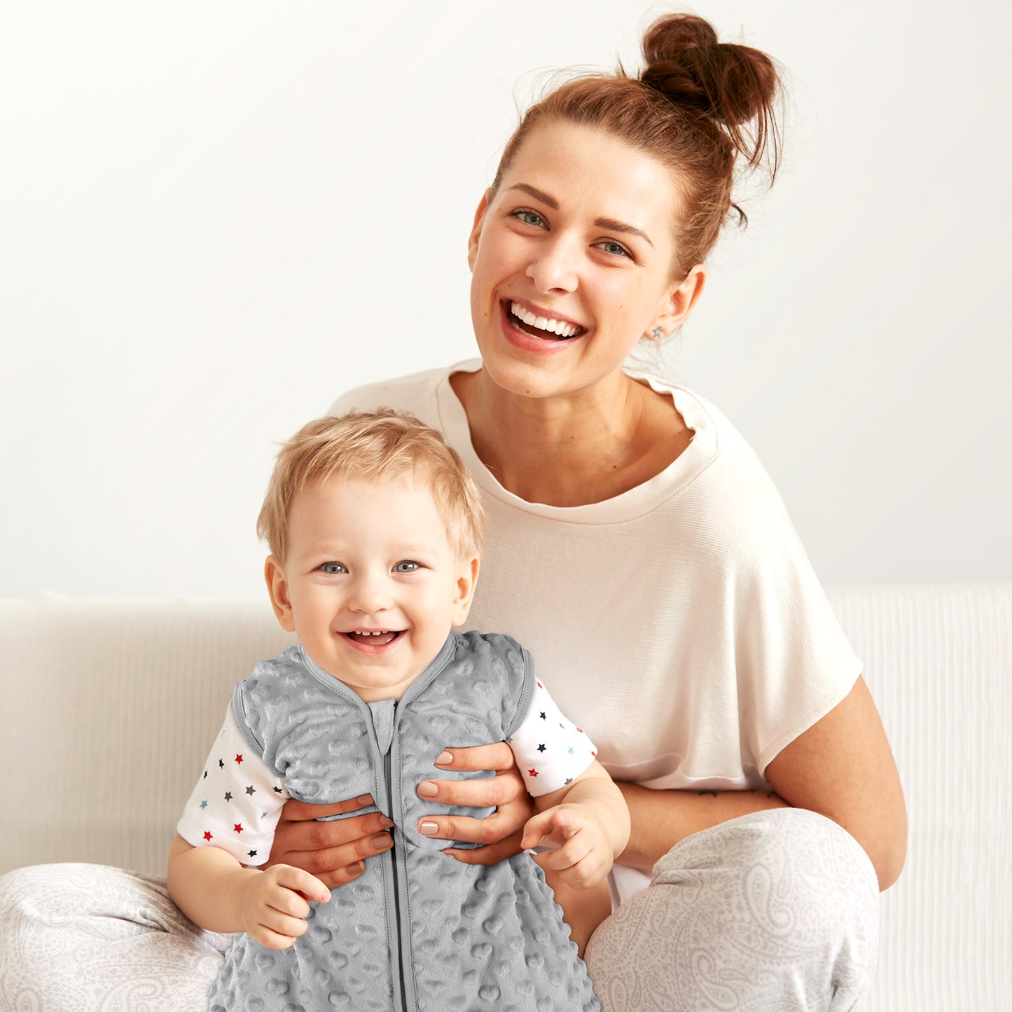 yoofoss winter baby sleep plush dots