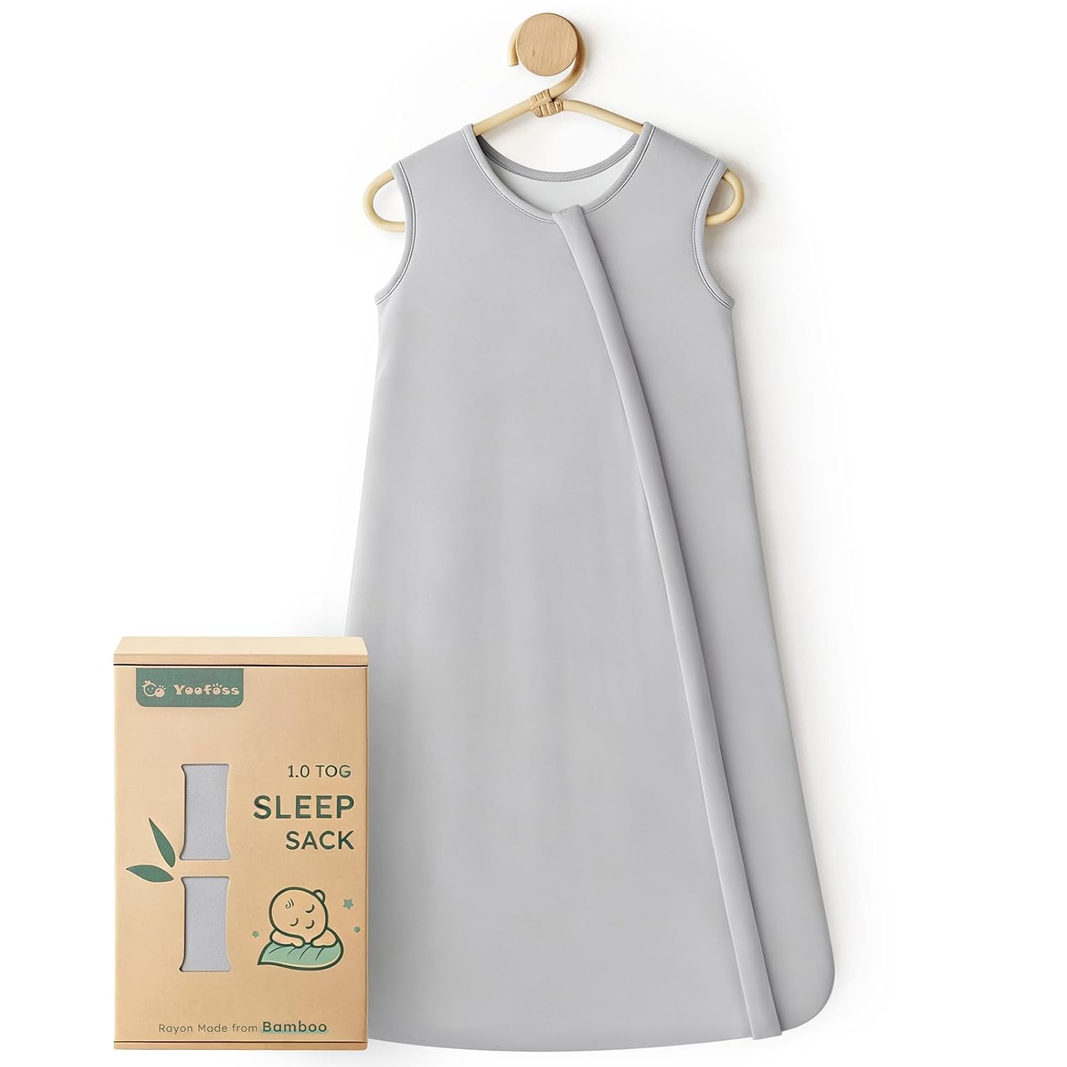 Bamboo Sleep Sack, 1.0 TOG-Grey