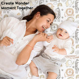 Yoofoss Baby Crib Sheets for Boys Girls, Fitted Crib Sheet 2 Pack for Standard Crib and Toddler Mattress, Super Soft Microfiber Baby Sheet 28x52x8in