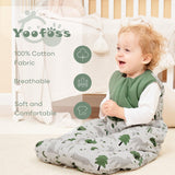 Yoofoss Baby Sleep Sack, TOG 3.0 Baby Wearable Blanket with 2-Way Zipper, 100% Cotton Fabric Winter Newborn Sleeping Sack (Fox)