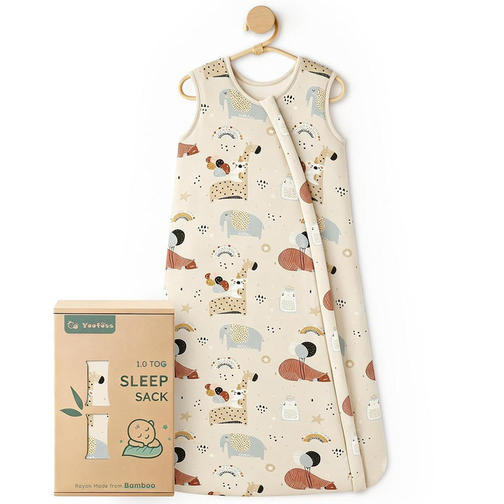 Bamboo Sleep Sack, 1.0 TOG-Animals & Balloons