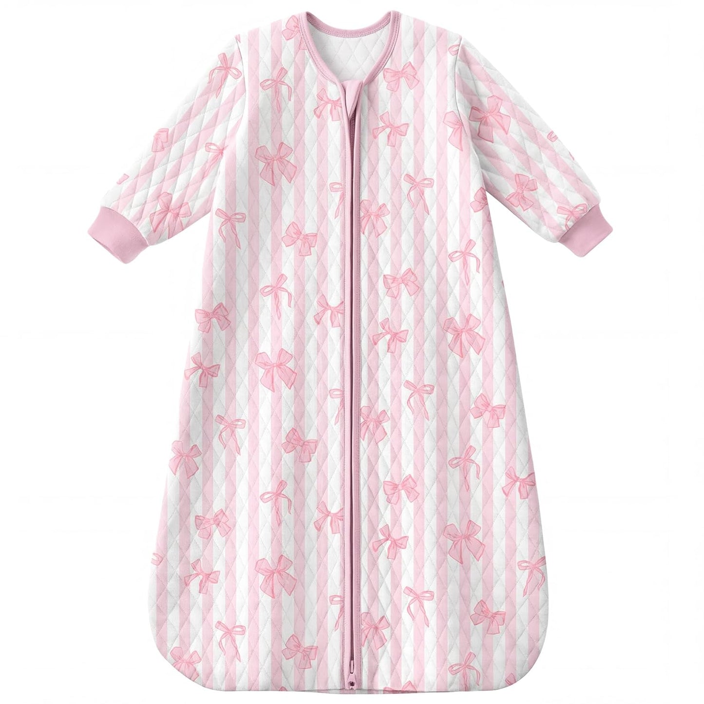 Yoofoss Organic Cotton Long Sleeve Baby Sleep Sack 1.0 Tog Sleep Bag 2-Way Zipper