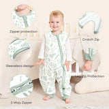 Yoofoss Baby Sleep Sack with Feet 6M-1.5T, TOG 3.0 with 2-Way Zipper