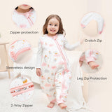 Yoofoss Baby Sleep Sack with Feet, Winter TOG 3.0 with 2-Way Zipper, 100% Cotton Fabric Winter Toddler Sleeping Sack