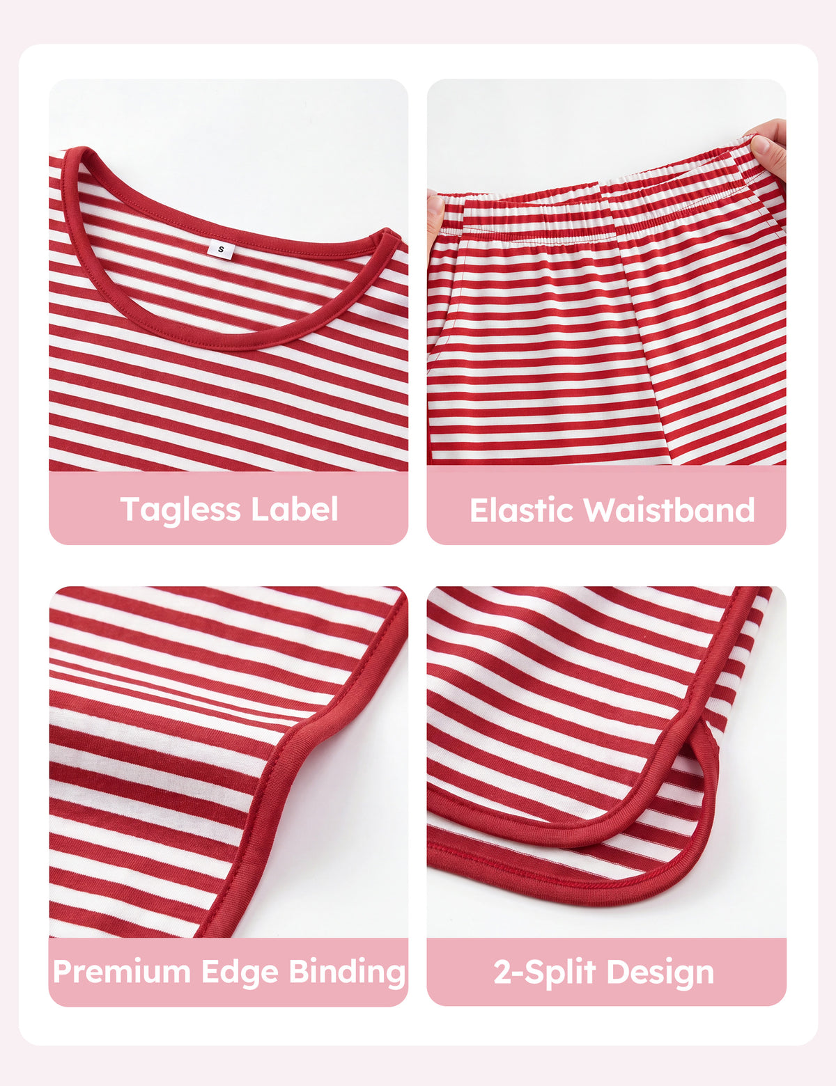 #Color_ Short Sleevesred Stripes