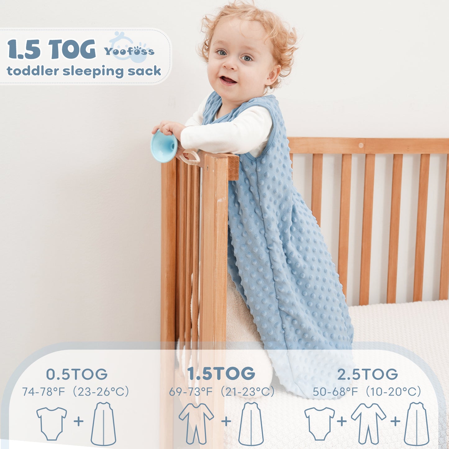 yoofoss winter baby sleep plush dots