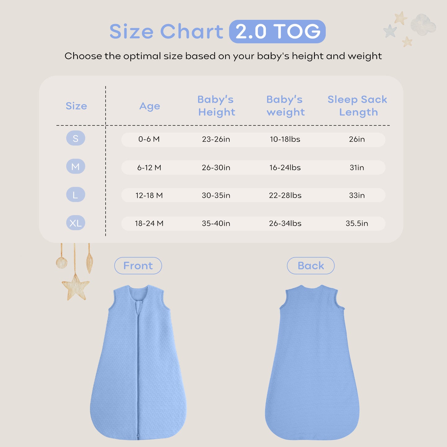 yoofoss baby sleep sack new version