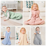 Yoofoss Baby Sleep Sack 18-24 Months TOG 2.5 Winter Baby Wearable Blanket, 100% Organic Cotton Infant Toddler Sleeping Sack 2-Way Zipper Warm Quilted Sleep Sack