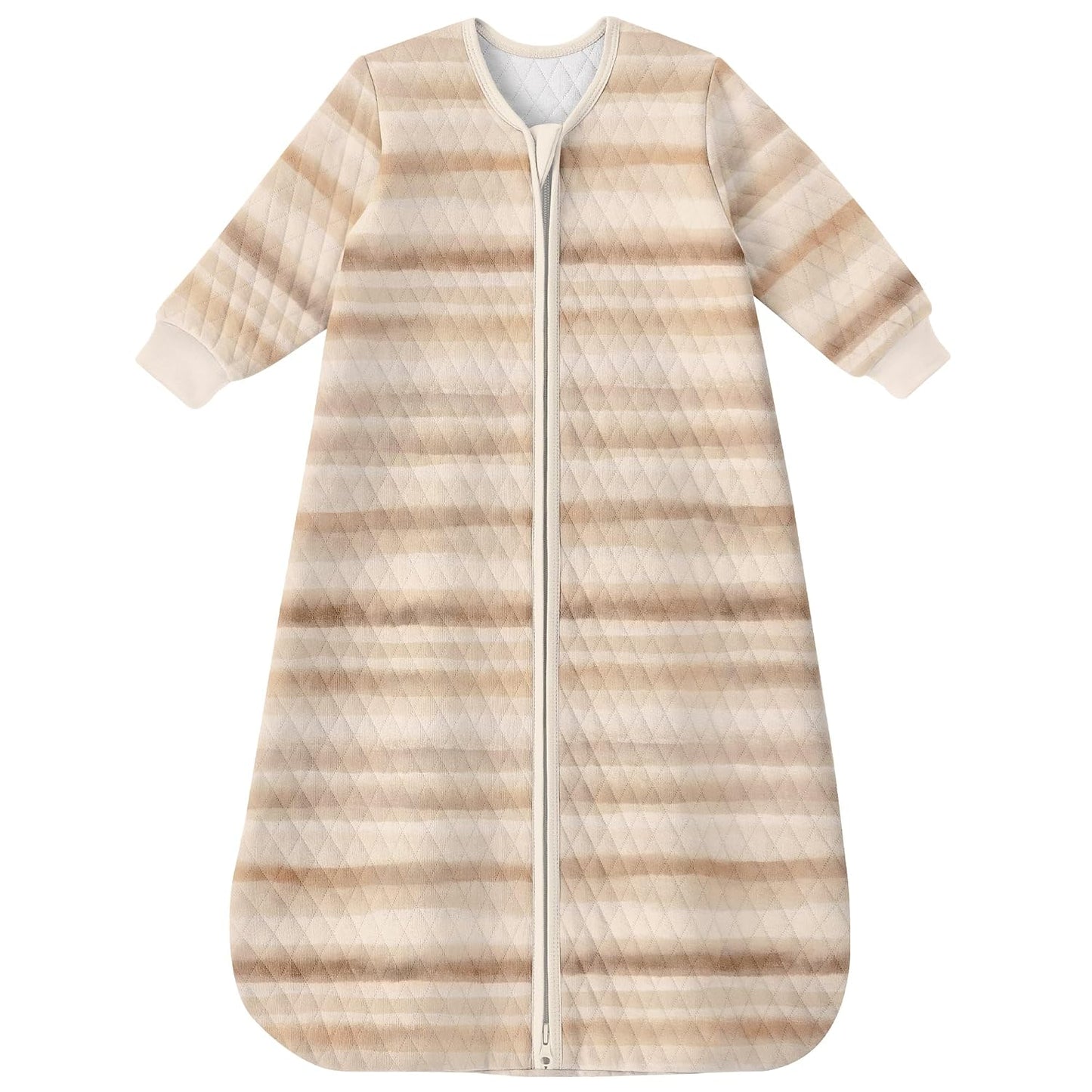 Yoofoss Organic Cotton Long Sleeve Baby Sleep Sack 1.0 Tog Sleep Bag 2-Way Zipper