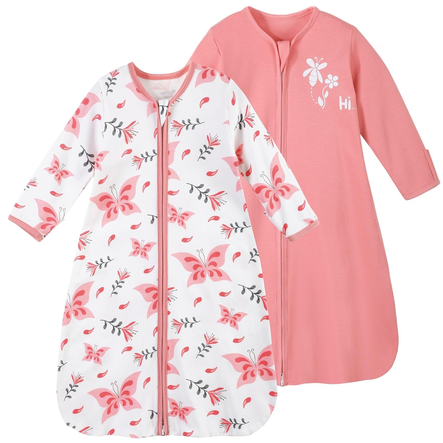 Long Sleeve Sleep Sack in Tog 0.5, 2 Pack