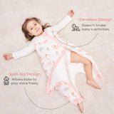 Yoofoss Baby Sleep Sack with Feet, Winter TOG 3.0 with 2-Way Zipper, 100% Cotton Fabric Winter Toddler Sleeping Sack