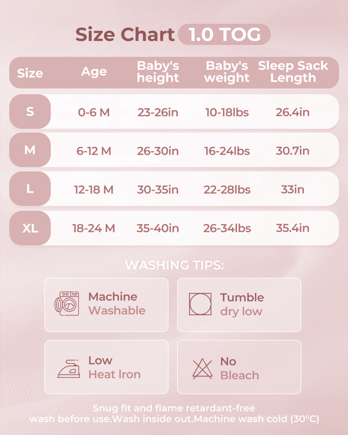 Bamboo Footed Baby Pajamas, Long Sleeve, 3 Pack-Gradient Pink