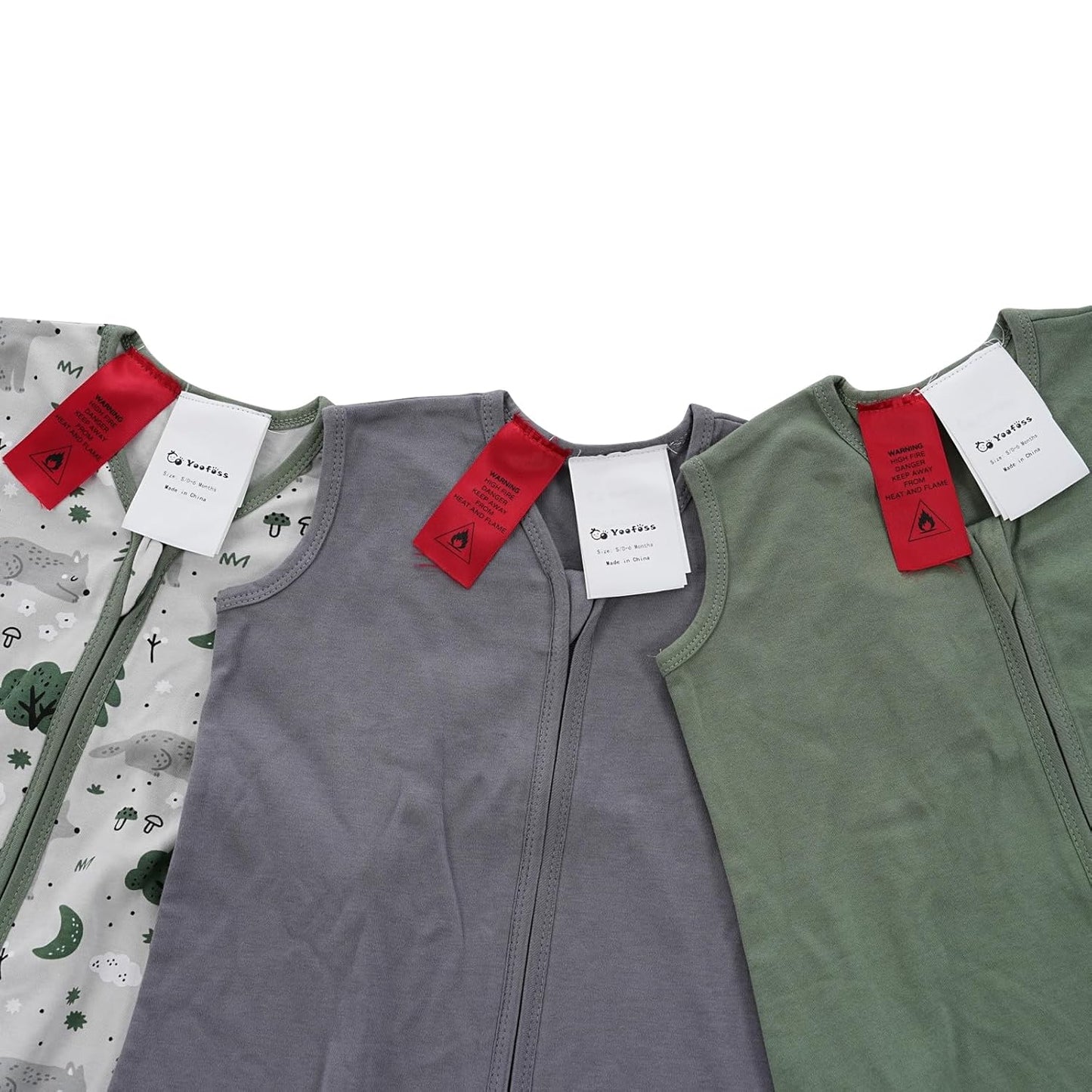 Sleep Sack Gray Fox, 3 Pack, 12-18 Months