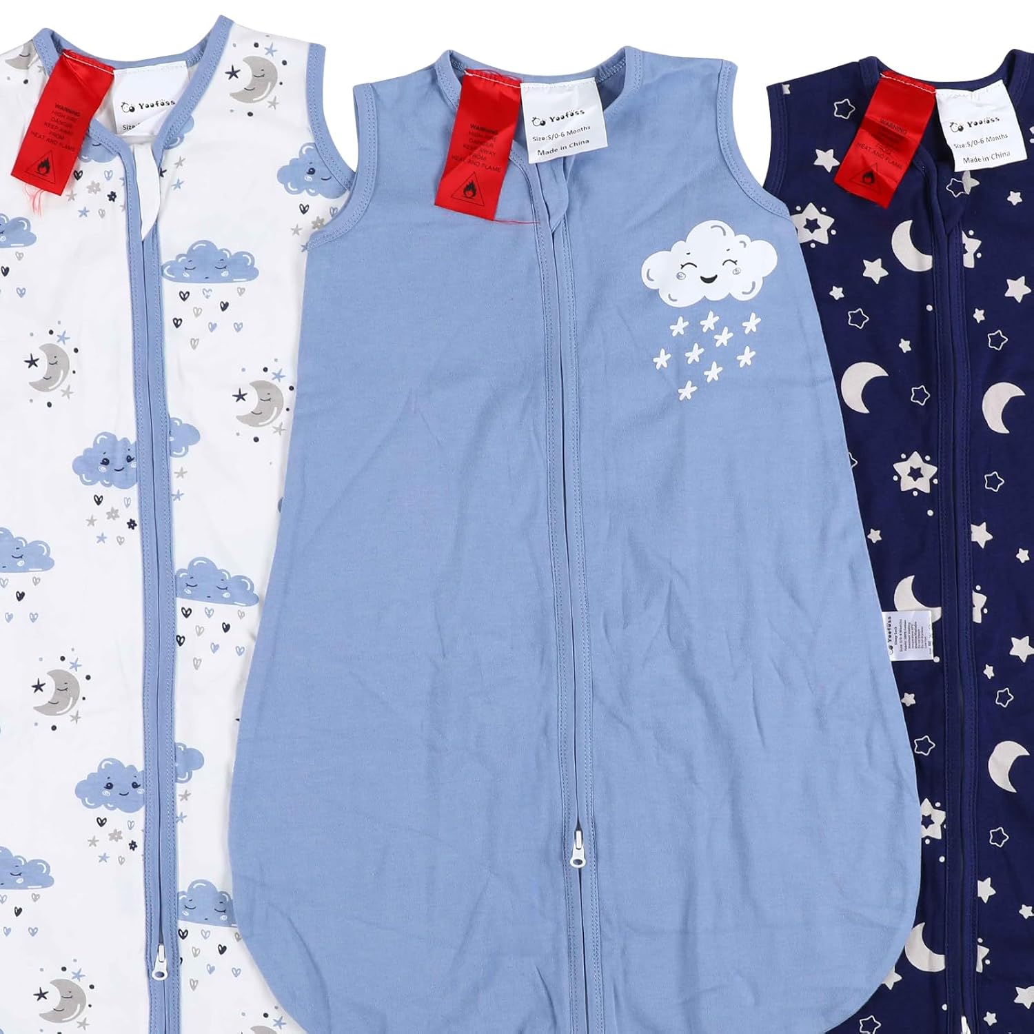 Sleep Sack Blue Cloud, 3 Pack