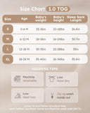 Yoofoss Rayon Made from Bamboo Baby Sleep Sack 1.0 Tog Baby Wearable Blanket