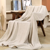 Yoofoss Muslin Blanket 100% Cotton Throw Summer Blanket Large 50" x 60" for Bed Couch 6-Layer Gauze Blanket for Adults Lightweight and Breathable