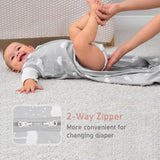 3 Pack-Yoofoss TOG 0.5 Baby Sleep Sack Wearable Blanket for Babies 100% Cotton 2-Way Zipper