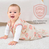 3 Pack-Yoofoss TOG 0.5 Baby Sleep Sack Wearable Blanket for Babies 100% Cotton 2-Way Zipper