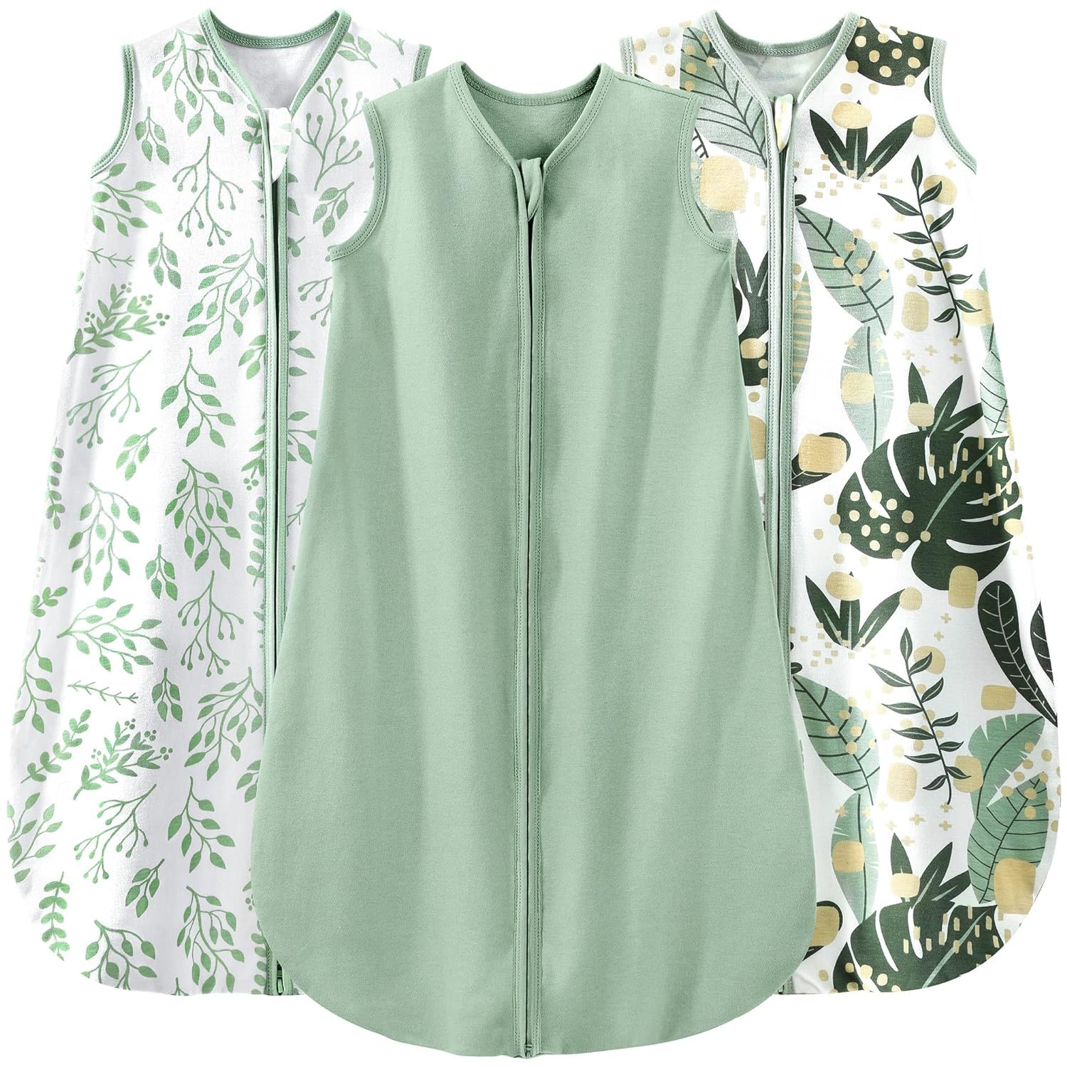 Sleep Sack Green Leaf, 3 Pack, 0-6 Months