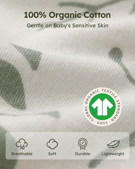 Sleep Sack Green Leaf, 3 Pack, 6-12 Months