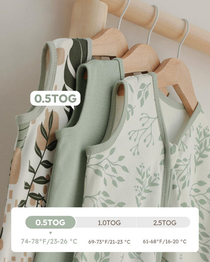 Sleep Sack Green Leaf, 3 Pack, 18-24 Months