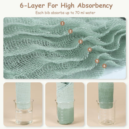 Baby Bibs Multi-color 10 Pack