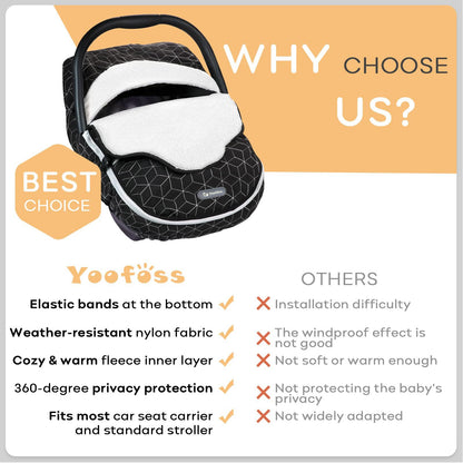 Baby Car Seat Cover in Winter