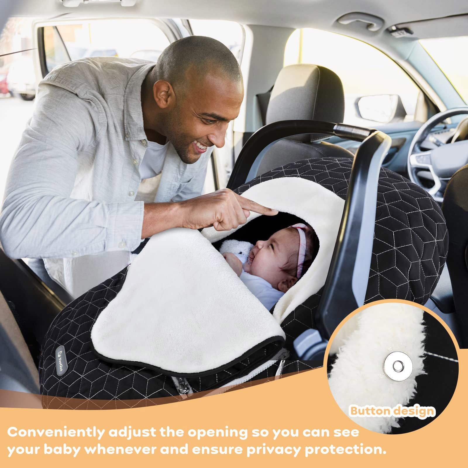 best infant car seat cover for summer Baby Car Seat Cover in Winter – Yoofoss