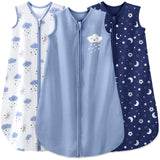 3 Pack-Yoofoss TOG 0.5 Baby Sleep Sack Wearable Blanket for Babies 100% Cotton 2-Way Zipper
