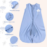 3 Pack-Yoofoss TOG 0.5 Baby Sleep Sack Wearable Blanket for Babies 100% Cotton 2-Way Zipper