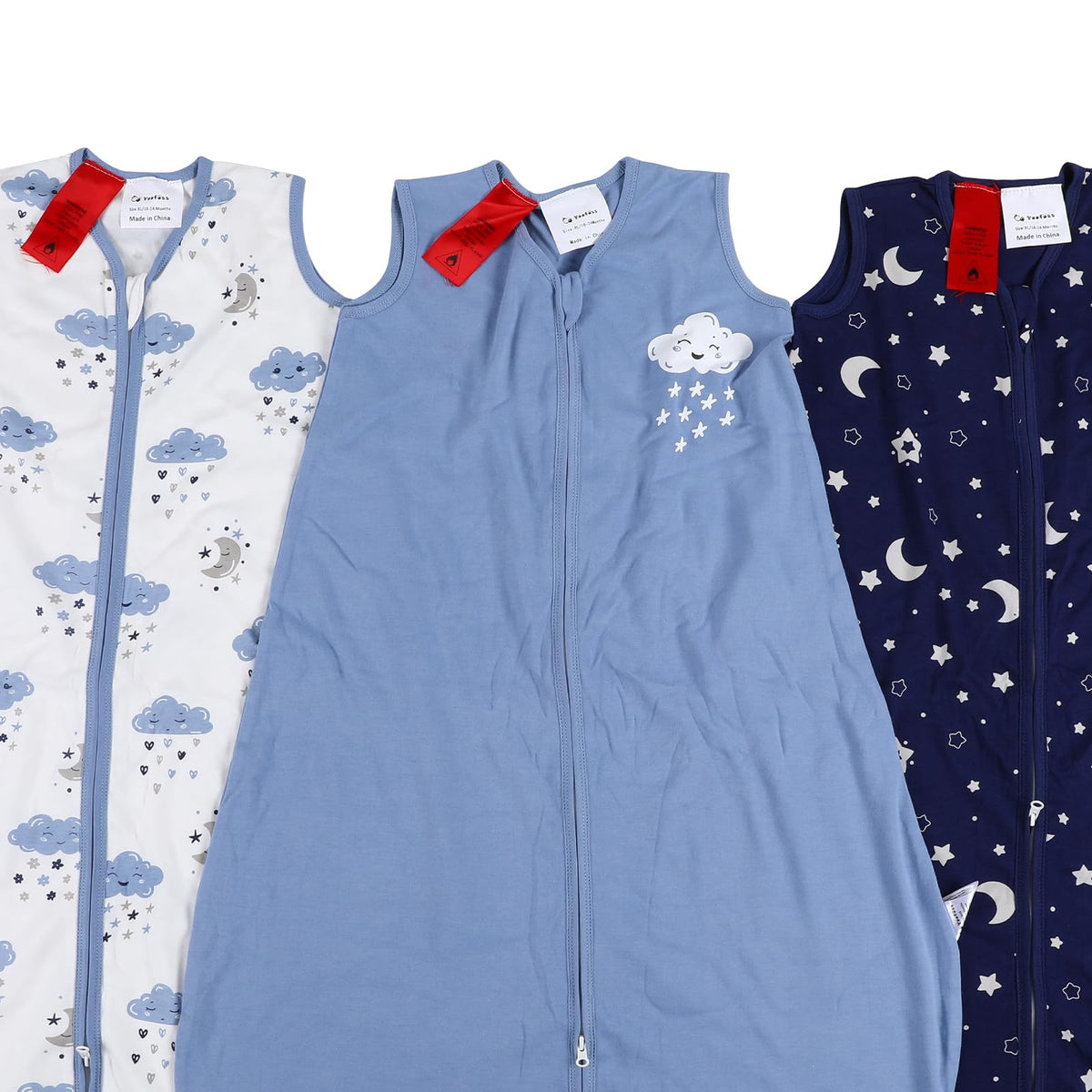Sleep Sack Multi-color in Tog 0.5, 3 Pack