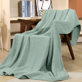 Yoofoss Muslin Blanket 100% Cotton Throw Summer Blanket Large 50" x 60" for Bed Couch 6-Layer Gauze Blanket for Adults Lightweight and Breathable (Copy)