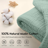 Yoofoss Muslin Blanket 100% Cotton Throw Summer Blanket Large 50" x 60" for Bed Couch 6-Layer Gauze Blanket for Adults Lightweight and Breathable (Copy)