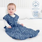 3 Pack-Yoofoss TOG 0.5 Baby Sleep Sack Wearable Blanket for Babies 100% Cotton 2-Way Zipper