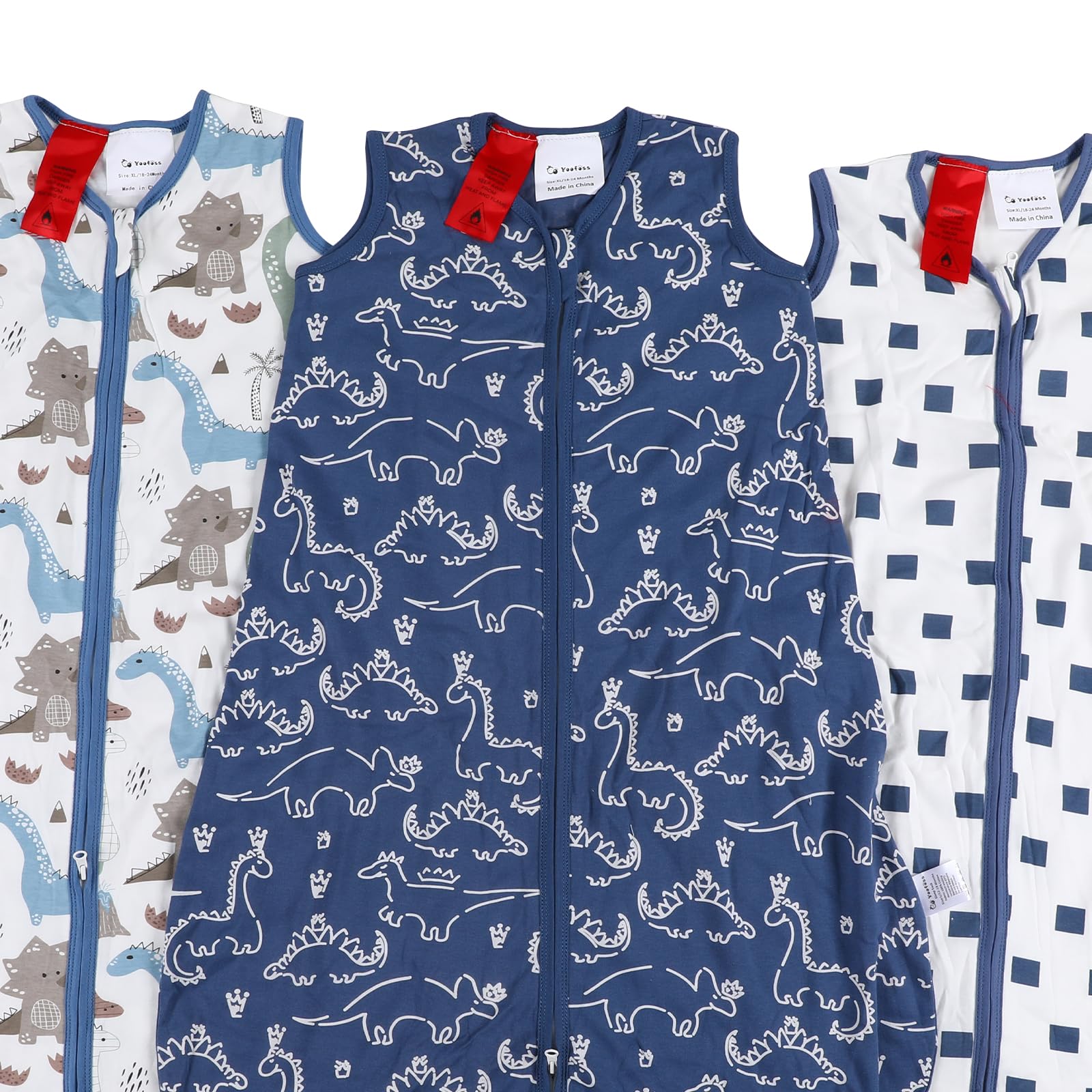 Sleep Sack Multi-color in Tog 0.5, 3 Pack