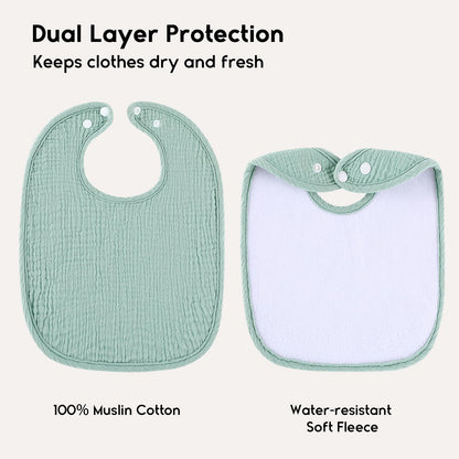 Baby Bibs Pink 10 Pack