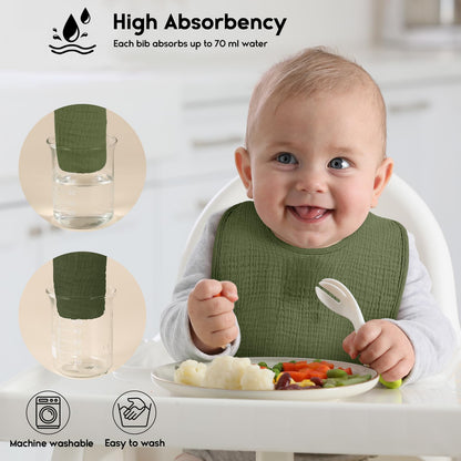 Baby Bibs Pink 10 Pack