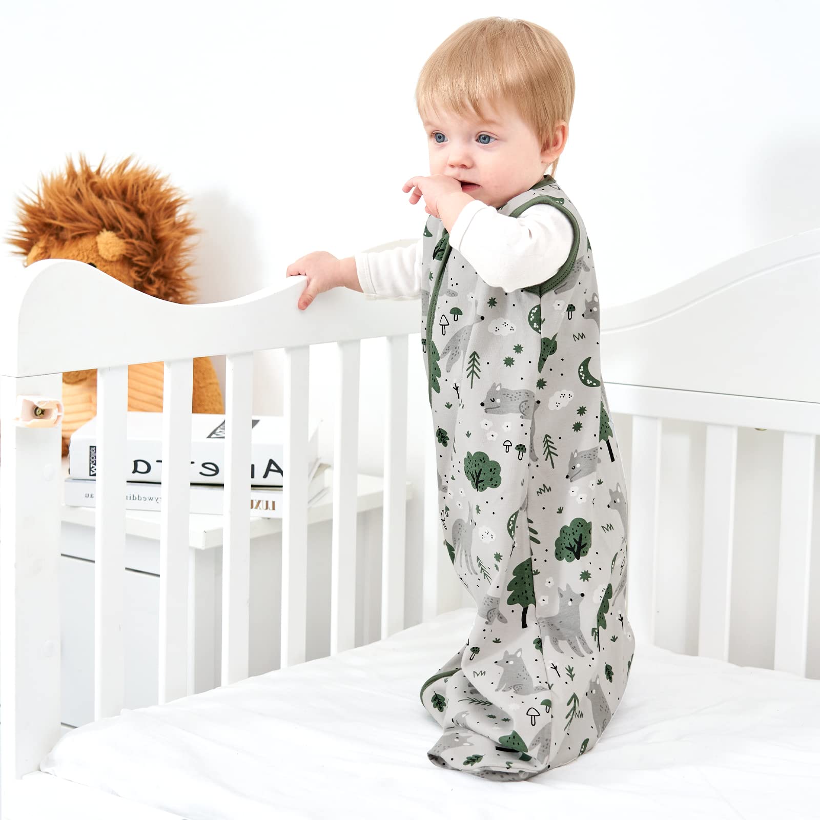 Yoofoss Baby Sleep Sack, Pack of (Green&fox&gray)