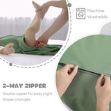 3 Pack-Yoofoss TOG 0.5 Baby Sleep Sack Wearable Blanket for Babies 100% Cotton 2-Way Zipper