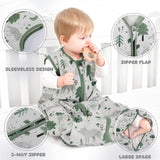 3 Pack-Yoofoss TOG 0.5 Baby Sleep Sack Wearable Blanket for Babies 100% Cotton 2-Way Zipper