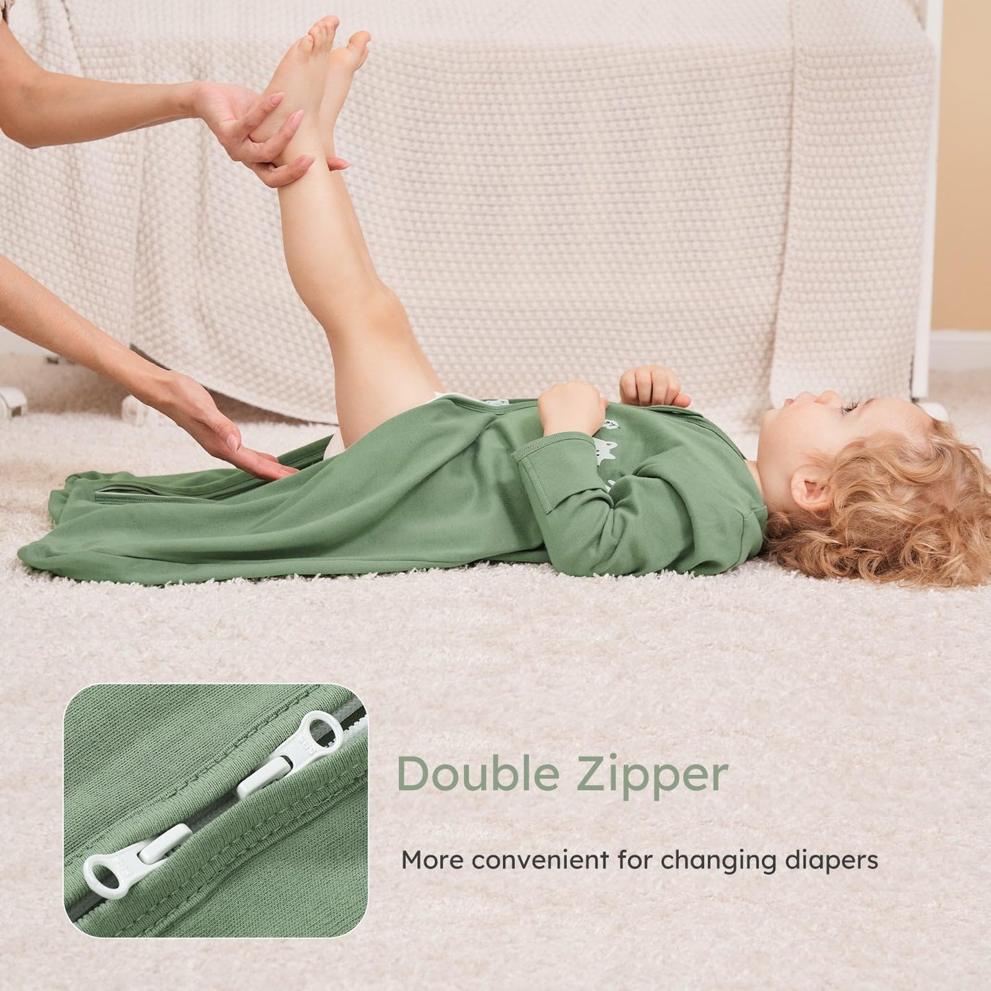 Long Sleeve Sleep Sack in Tog 0.5, 2 Pack