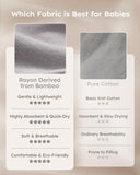 Yoofoss Rayon Made from Bamboo Baby Sleep Sack 1.0 Tog Baby Wearable Blanket