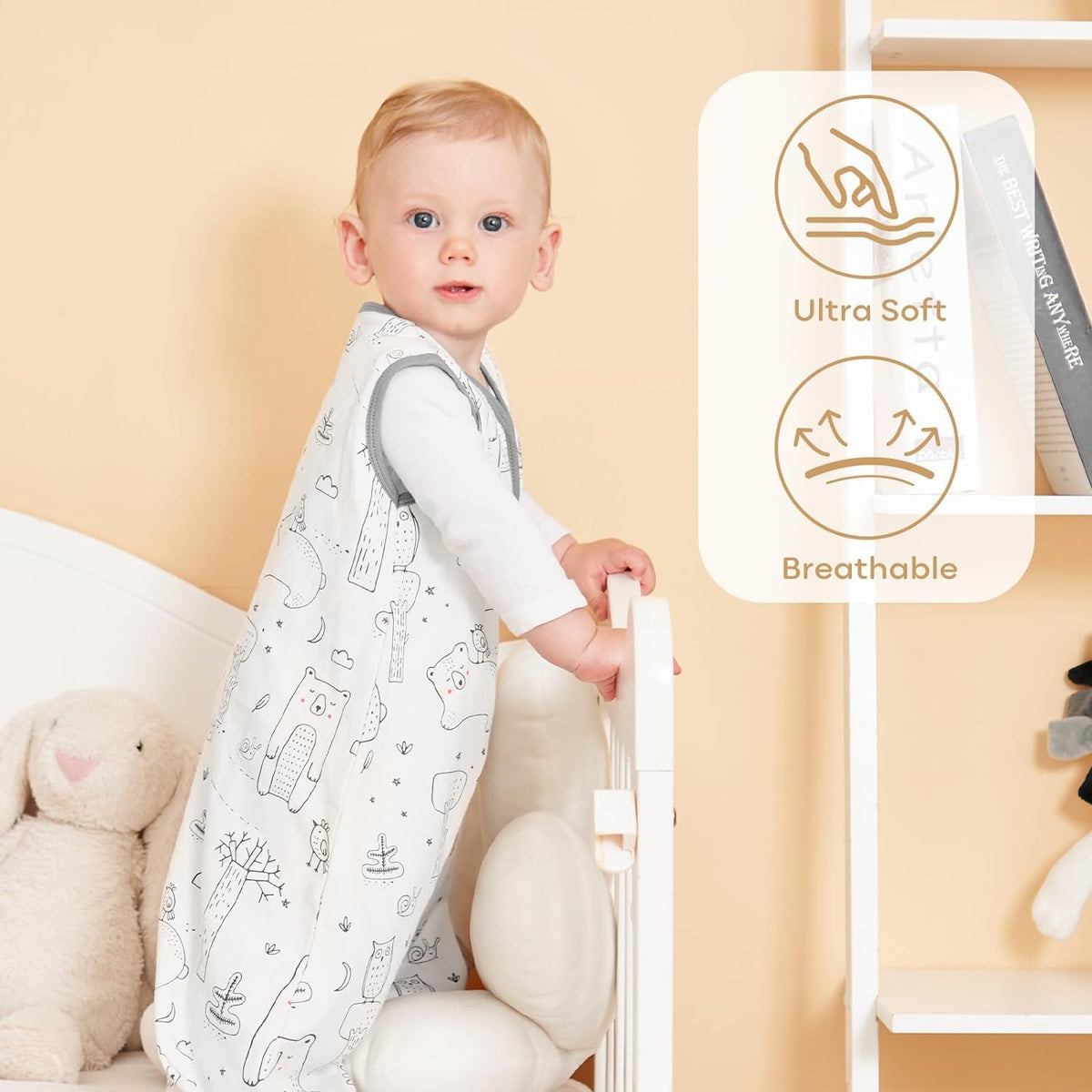 Sleep Sack Multi-color in Tog 0.5, 3 Pack